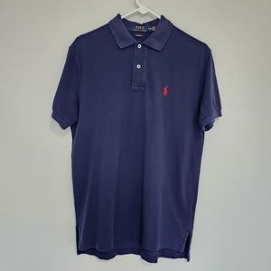 Ralph Lauren Classic Fit Navy Blue Polo Size Medium